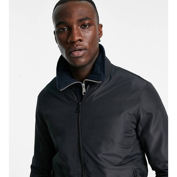 New BRAVE SOUL zip up TALL jacket with zip pockets J186 - Picture 3 of 4